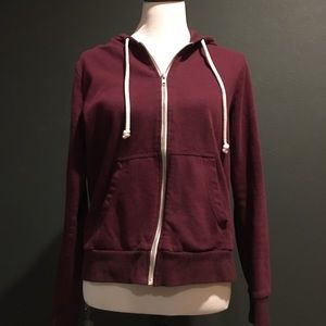 Maroon zip up